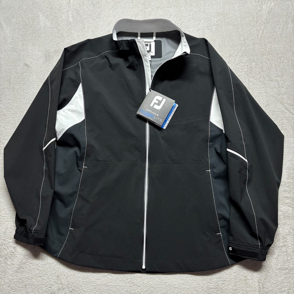 Footjoy Golf Rain Jacket Womens XL Dryjoys HydroLite Wind Waterproof $190 23740